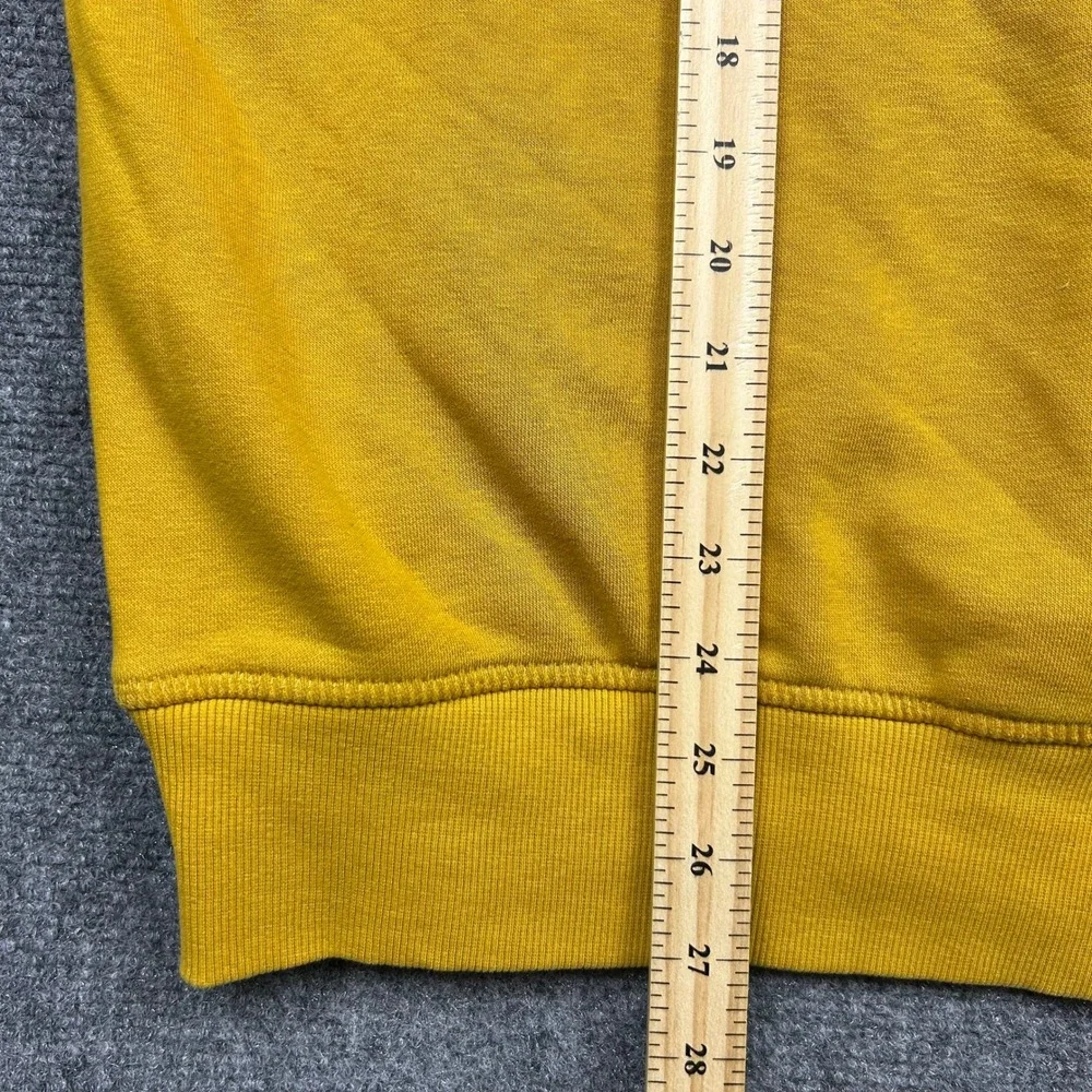 The North Face Hoodie Mens S Yellow ReNew ReUse Graphic Eco-Friendly Sweatshirt